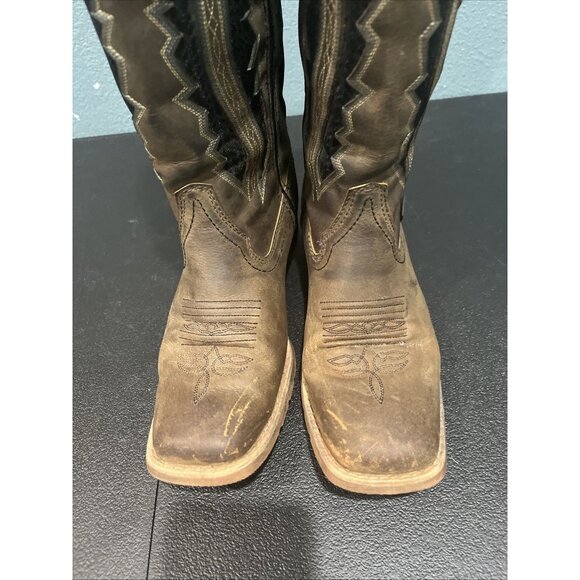 Justin Gypsy Womens Sz 8B Dark Walnut Jaycie Leather Cowboy Boots Western Rodeo - Picture 3 of 9